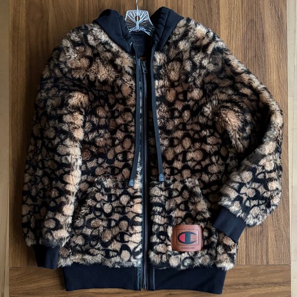 Coach x Champion Super Fleece Shearling Coat | Unisex | Size S - Picture 2 of 8